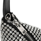 Rhinestone Underarm Half Circle Evening Bag_Cwab3588