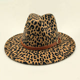 Women Warm And Simple Leopard Panama Hat_Cwah0704
