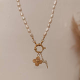 BASIC LOOSE CHAIN HEART ROUND NECKLACE_CWMM5711