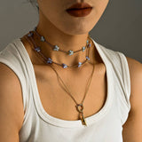 MINIMALIST 18K STEEL BUTTERFLY OCEAN PENDANT_CWMM8821