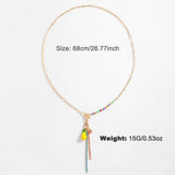 Womens Geometric Pendant Stacking Necklace