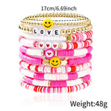 LOVE LOVE LOVE FRIENDSHIP GIFT HANDMADE BRACELET_CWMM3510