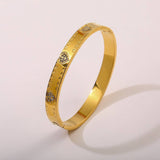 CLASSIC 18K GOLD ZIRCON BRACELET VINTAGE STYLE_CWAJE4600