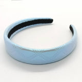 NEW PEARL AB METALLIC DARK GRID PU HEADBAND_CWAHA6336