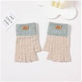 Women'S Autumn And Winter Half Finger Wool Gloves_Cwag0176