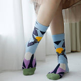 FUN SOCKS COLORFUL PATTERNED ART SOCKS_CWMS0186