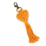OVE PENDANT WOVEN KEYCHAIN COLORFUL HEART CHARM_CWMM6876