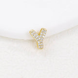 Tiny Zirconia Pendant 26 Letters Necklace_Cwmm5863