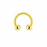 STAINLESS STEEL HEART NOSE RING PIERCING_CWMM9517