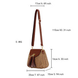 NEW RATTAN SMALL FRESH SOLID COLOR HAND WOVEN BAG_CWAB4697