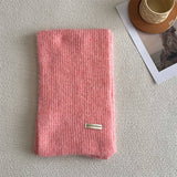 Winter Solid Wool Blend Scarf Soft And Versatile_Cwasc2286