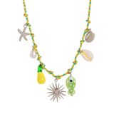Summer Starfish Pearl Heart Beaded Necklace_Cwaje05574