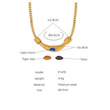 RETRO GOLD TITANIUM STEEL NECKLACE_CWAJE1077