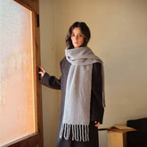 50 WOOL CIRCLE SCARF LONG WOVEN WINTER WRAP_CWASC2307