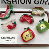 FRUIT SERIES ACETATE HAIR CLIPS WITH SHARK DESIGN_CWAHA5714