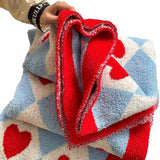 SWEET STYLE LOVE KNITTED WOOL THROW BLANKET_CWMM2374