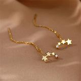 STAR SIMPLE FASHION LONG TASSEL EARRINGS_CWAJE2004