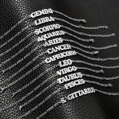 NEW STAINLESS STEEL ZODIAC PENDANT BRACELET_CWMM2716