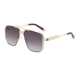 STEAMPUNK SQUARE FRAME CUT EDGE SUNGLASSES_CWASG0646