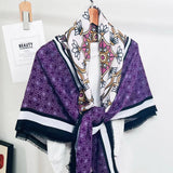 GEOMETRIC COMMUTER SCARF LARGE LIGHTWEIGHT WRAP_CWASC0911