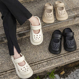 THICK SOLED RETRO HOLE SANDALS_CWSHS0811