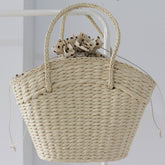SUMMER WOVEN CASUAL STRAW TOTE BAG_CWAB0805