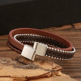 NEW BRAIDED STAINLESS STEEL CHAIN BRACELET_CWAJE1464