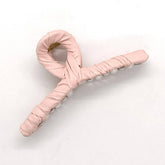 STYLISH SIMPLE PU LEATHER WRAPPED HAIR CLAW_CWAHA6376