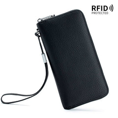 Top Layer Cowhide Clutch Soft Leather Simple Wallet_Cwab3708