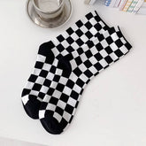 NEW ALL PLAID MID TUBE SOCKS FOR MEN AND WOMEN_CWMS0405