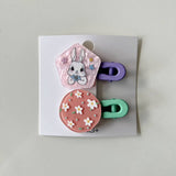 CHILDRENS NEW GEOMETRIC COLOR MATCHING HAIRPIN_CWAHA1813