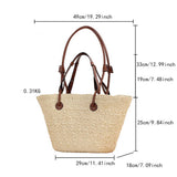PERSONALIZED FASHIONABLE LARGE CAPACITY STRAW BAG_CWAB4707
