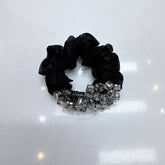 ELEGANT SQUARE CRYSTAL SCRUNCHIE CUTE HAIR TIE_CWAHA6775