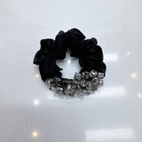 ELEGANT SQUARE CRYSTAL SCRUNCHIE CUTE HAIR TIE_CWAHA6775