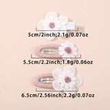 FRESH DAISY HAIR CLIP SET HANDMADE FABRIC CLIPS_CWAHA6712