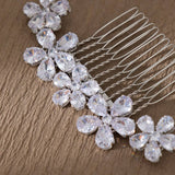 SIMPLE AND VERSATILE FLOWER BRIDAL COMB SET_CWAHA2775