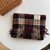 PLAID COLORBLOCK SCARF CLASSIC WINTER WRAP_CWASC2347