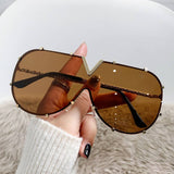 METAL FRAME ONE PIECE LENSES SUNGLASSES_CWASG0370
