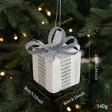 SILVER FOAM GLITTER XMAS BALLS BOWS TREE TOPPER_CWMM9677