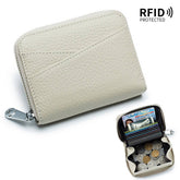 COIN PURSE ZIPPER GENUINE LEATHER CARD HOLDER_CWAB3829