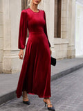 Velvet Senior Sense Backless Temperament Longdress