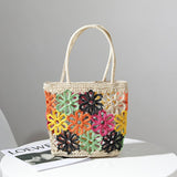FRESH HOLLOW FLOWER HANDWOVEN BAG_CWAB1886
