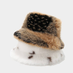 Women¡¯S Fuzzy Plush Bucket Hat Winter Warm_Cwah04785