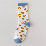 NEW CUTE BLUE PLAID SOCKS_CWMS0474