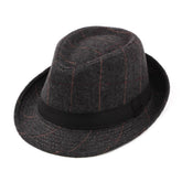 2024 NEW BRITISH STYLE CLASSIC PLAID JAZZ HAT_CWAH1914