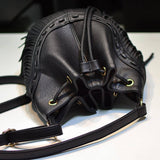 Women Leather Tassel Bucket Bag_Cwab0791