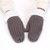 ADULT PLUS VELVET KNITTED WOOL FINGERLESS GLOVES_CWAG0256