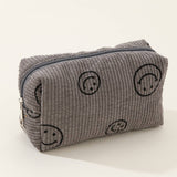 SIMPLE SMILING FACE MEDIUM COSMETIC BAG_CWAB1035
