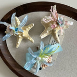 Shell Starfish Grabber Beach Hair Accessory