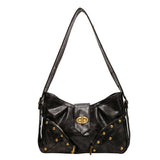 Retro Rivet Large Capacity Shoulder Bag_Cwab1580